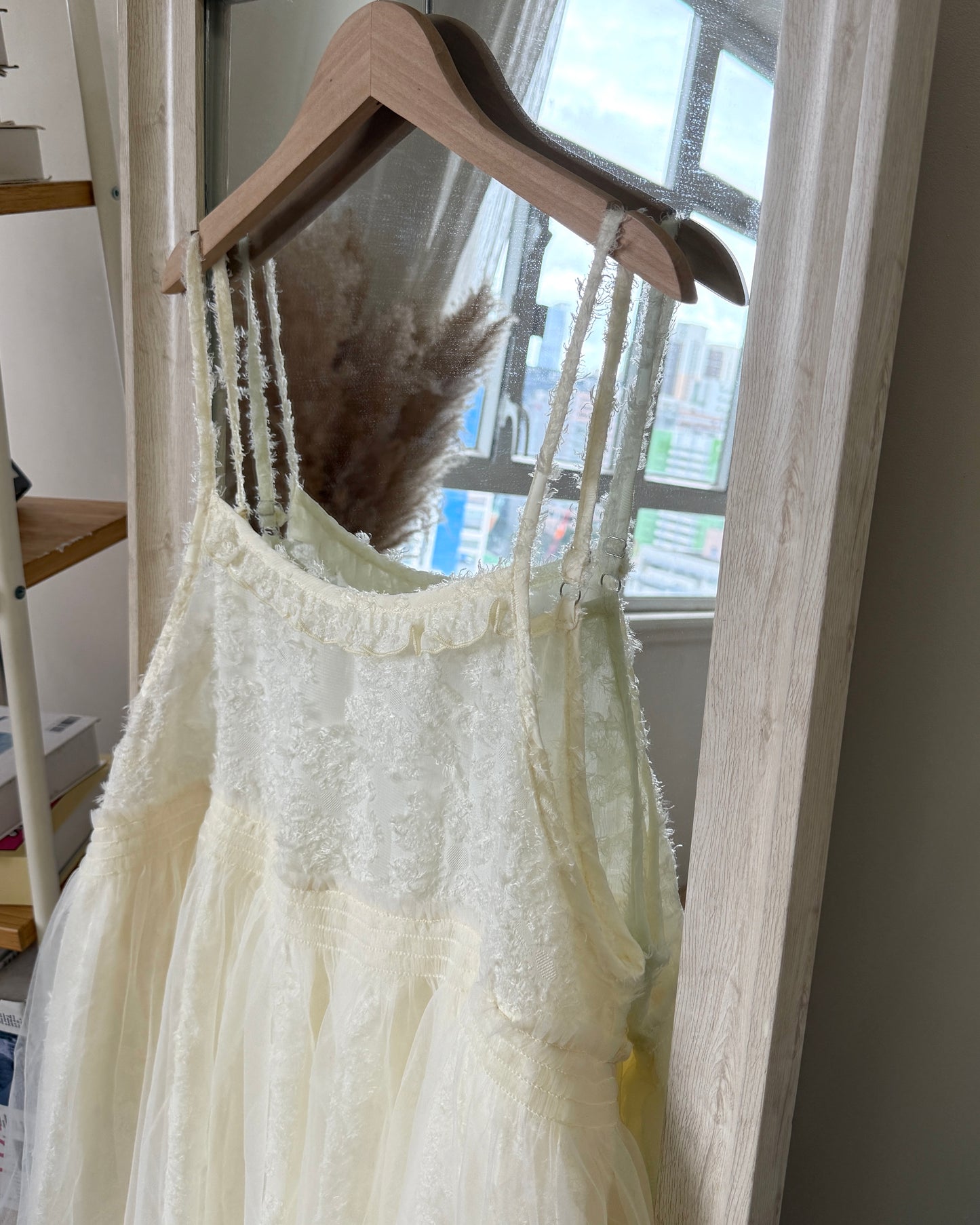 🌬️羽毛提花長裙