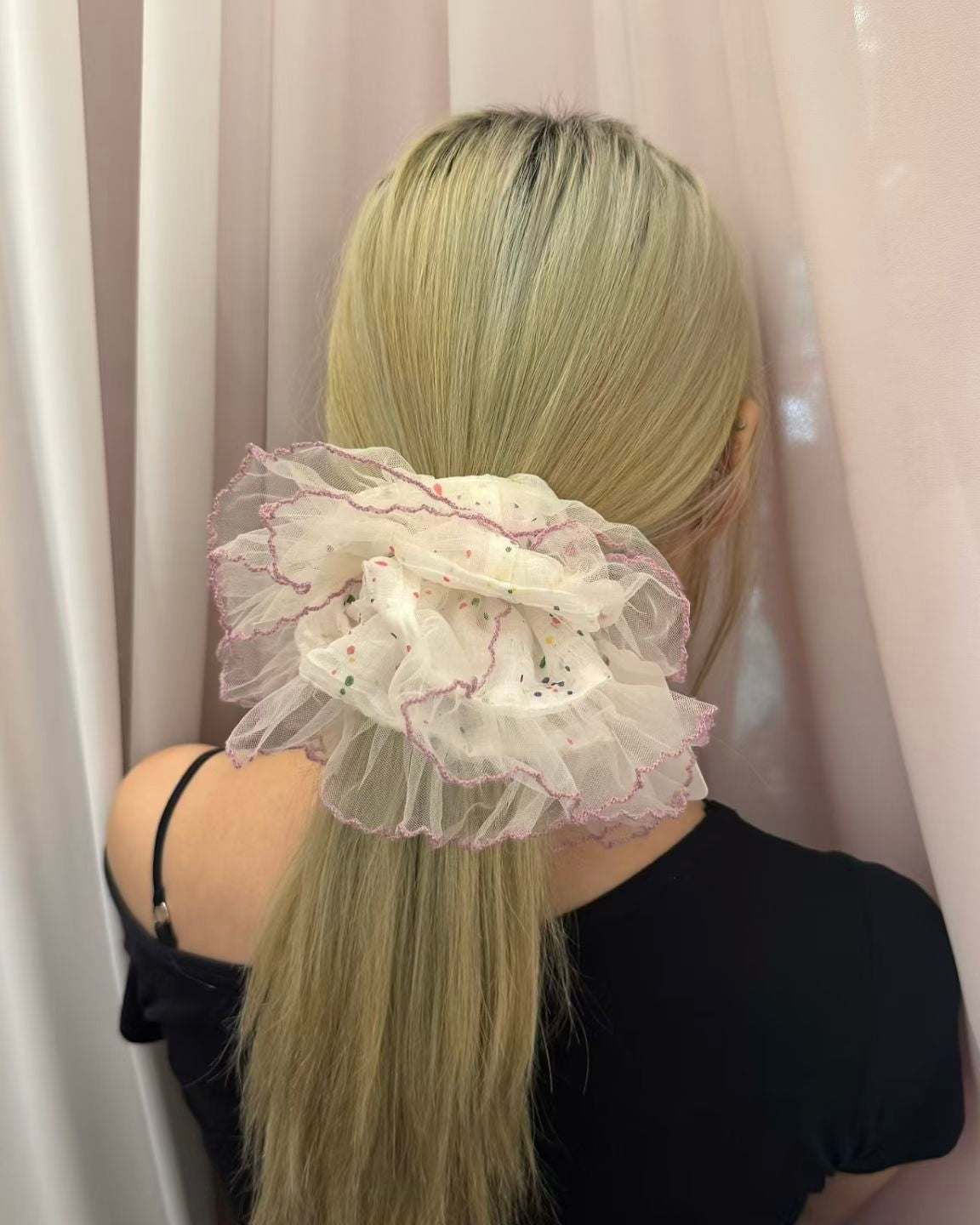 Violet Scrunchie (large size)