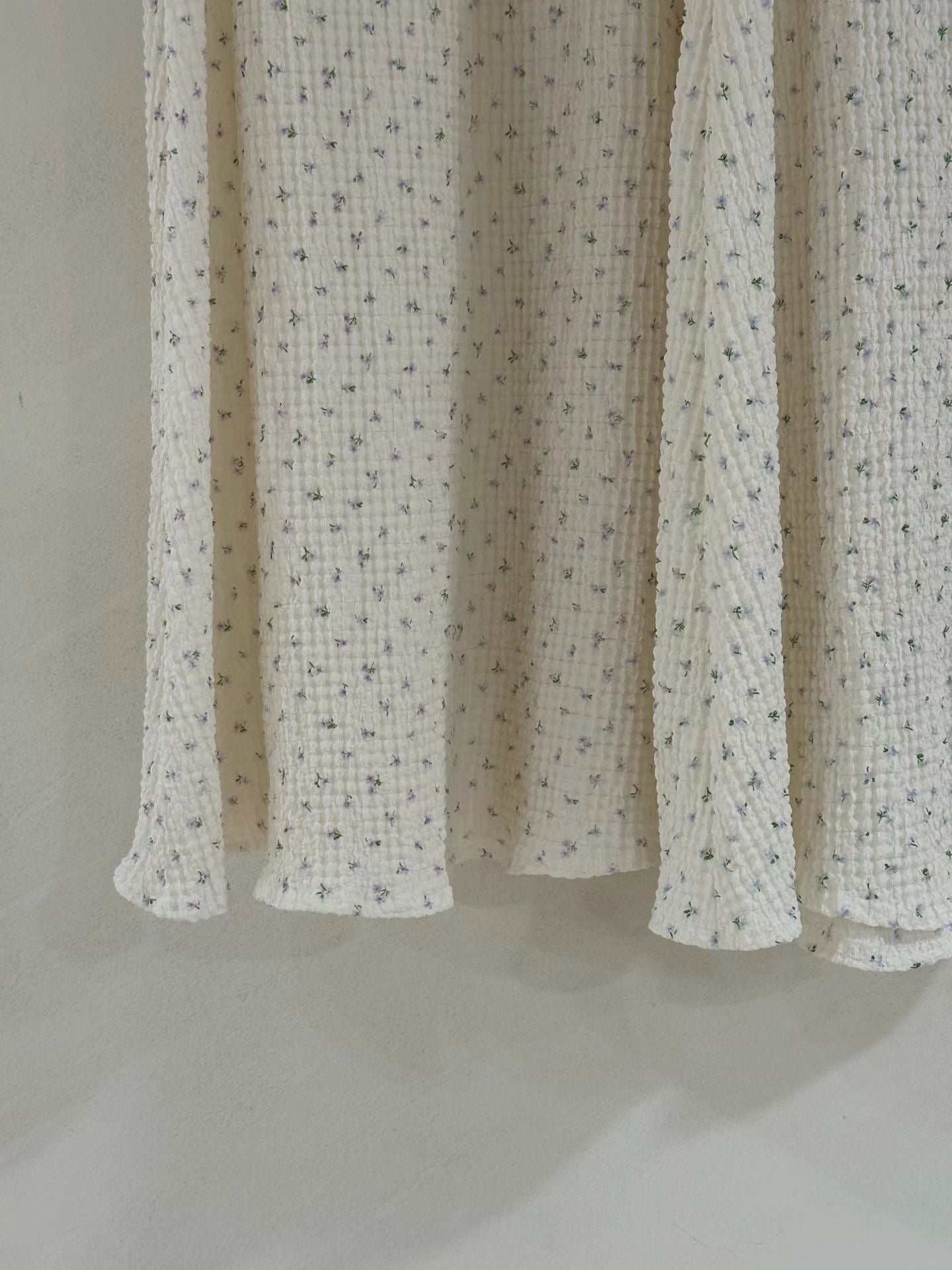 floral waffle mermaid skirt
