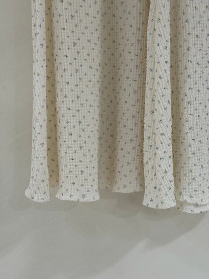 floral waffle mermaid skirt