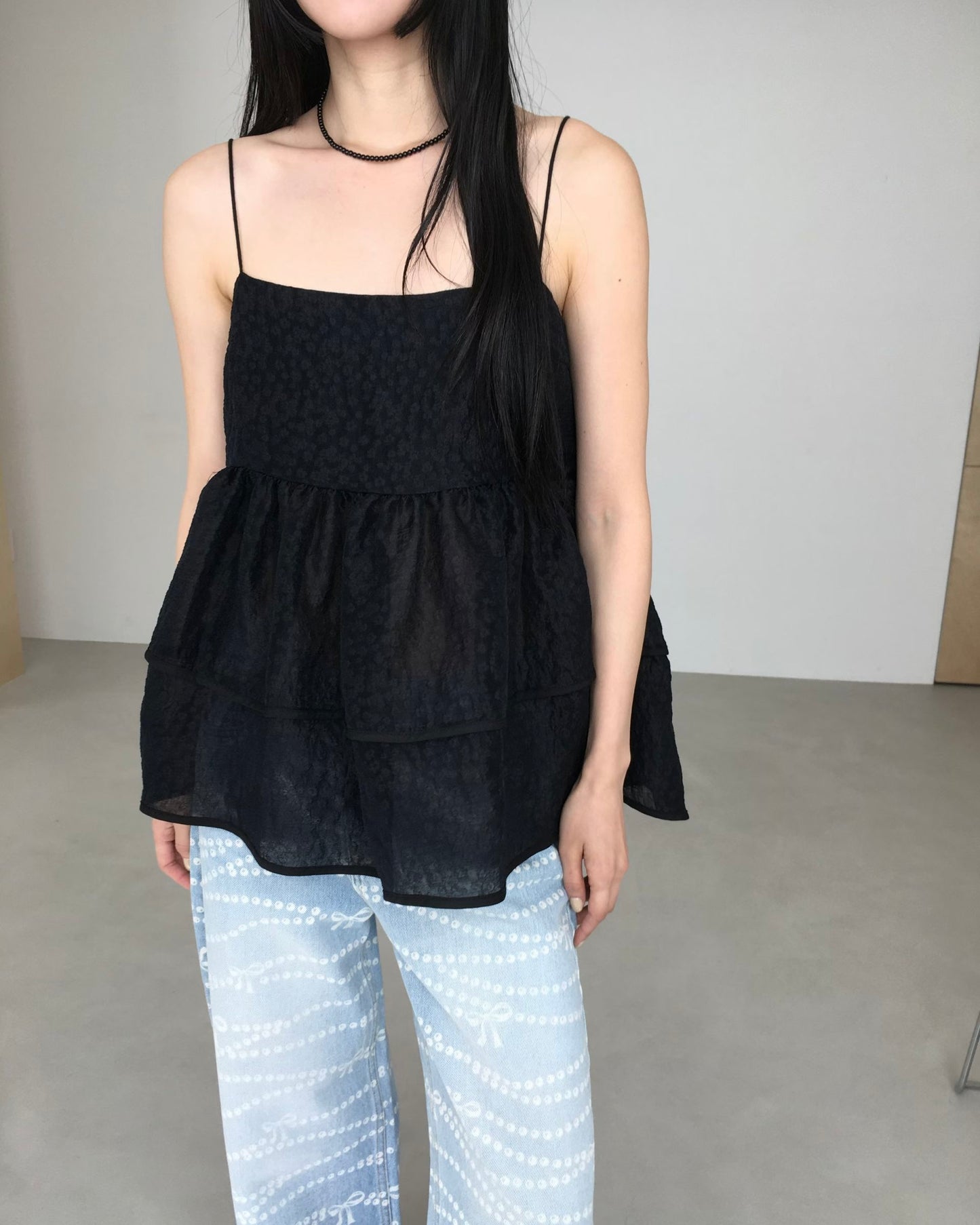 Double ribbon camisole