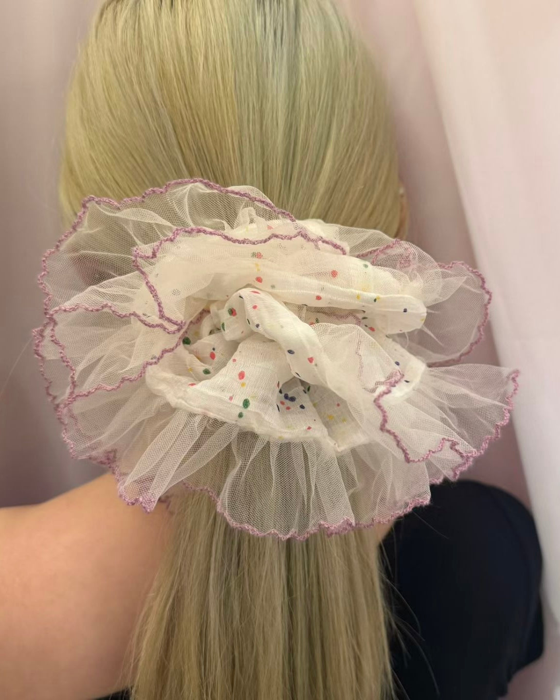 Violet Scrunchie (large size)