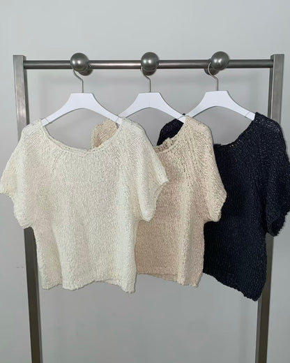 Circle knit top