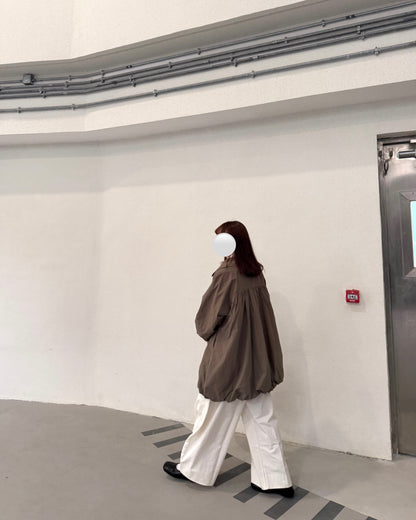 Ruffle balloon jacket