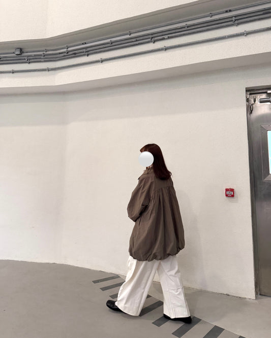 Ruffle balloon jacket