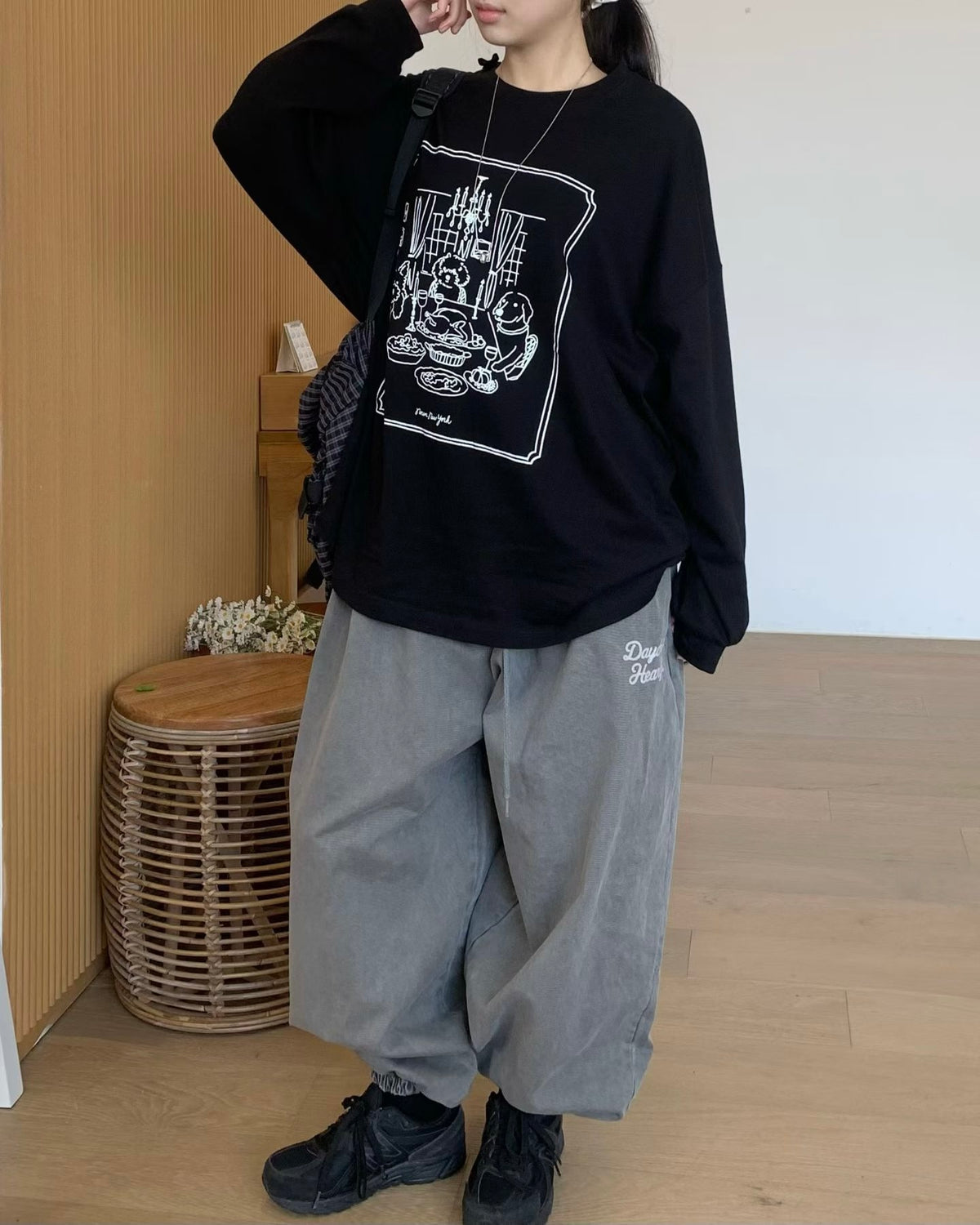 Doggies oversized tee(薄款)