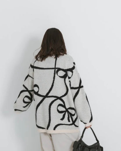 cool ribbon knit cardigan