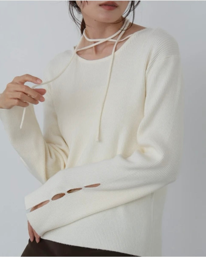 Molly Front Knit Tops