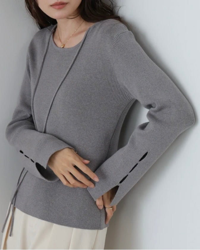 Molly Front Knit Tops