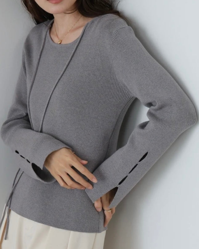 Molly Front Knit Tops