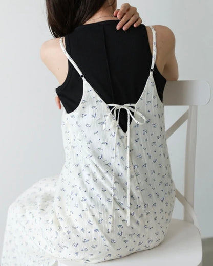 Casual Dress Flower Wrap