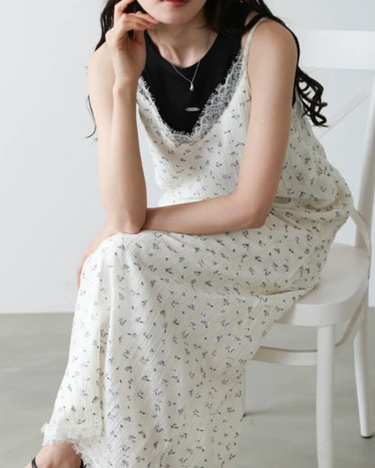 Casual Dress Flower Wrap