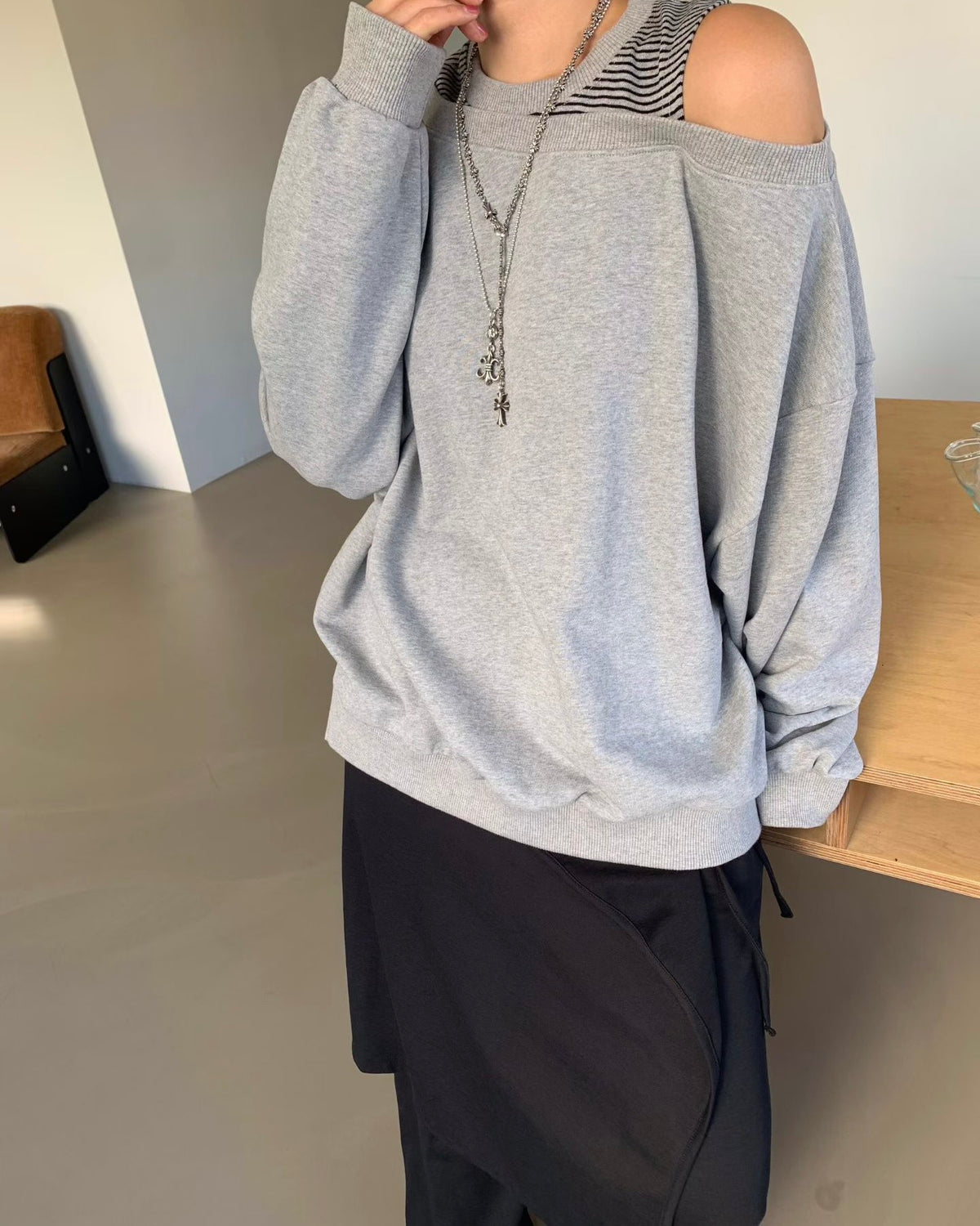 Maxine top(假兩件)