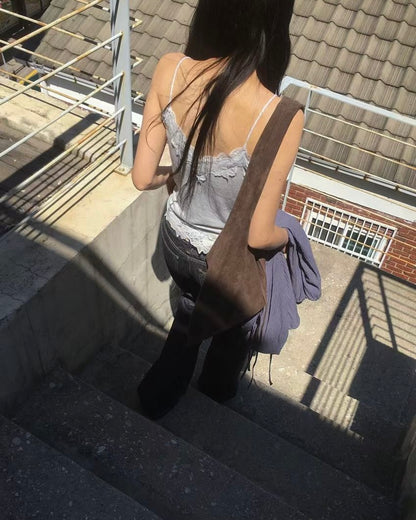 茸茸lace背心
