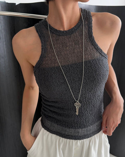 Sheer crystal tank