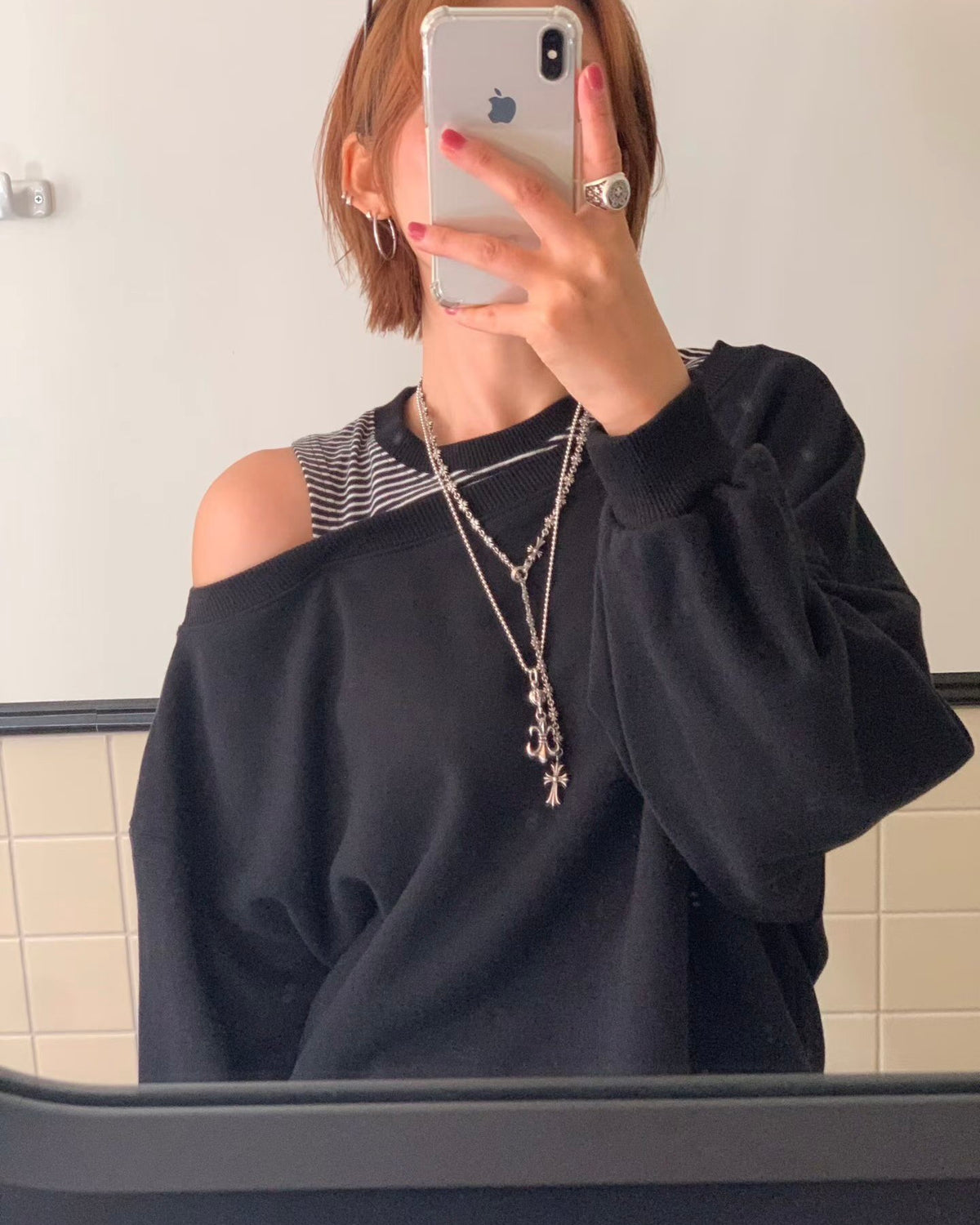 Maxine top(假兩件)