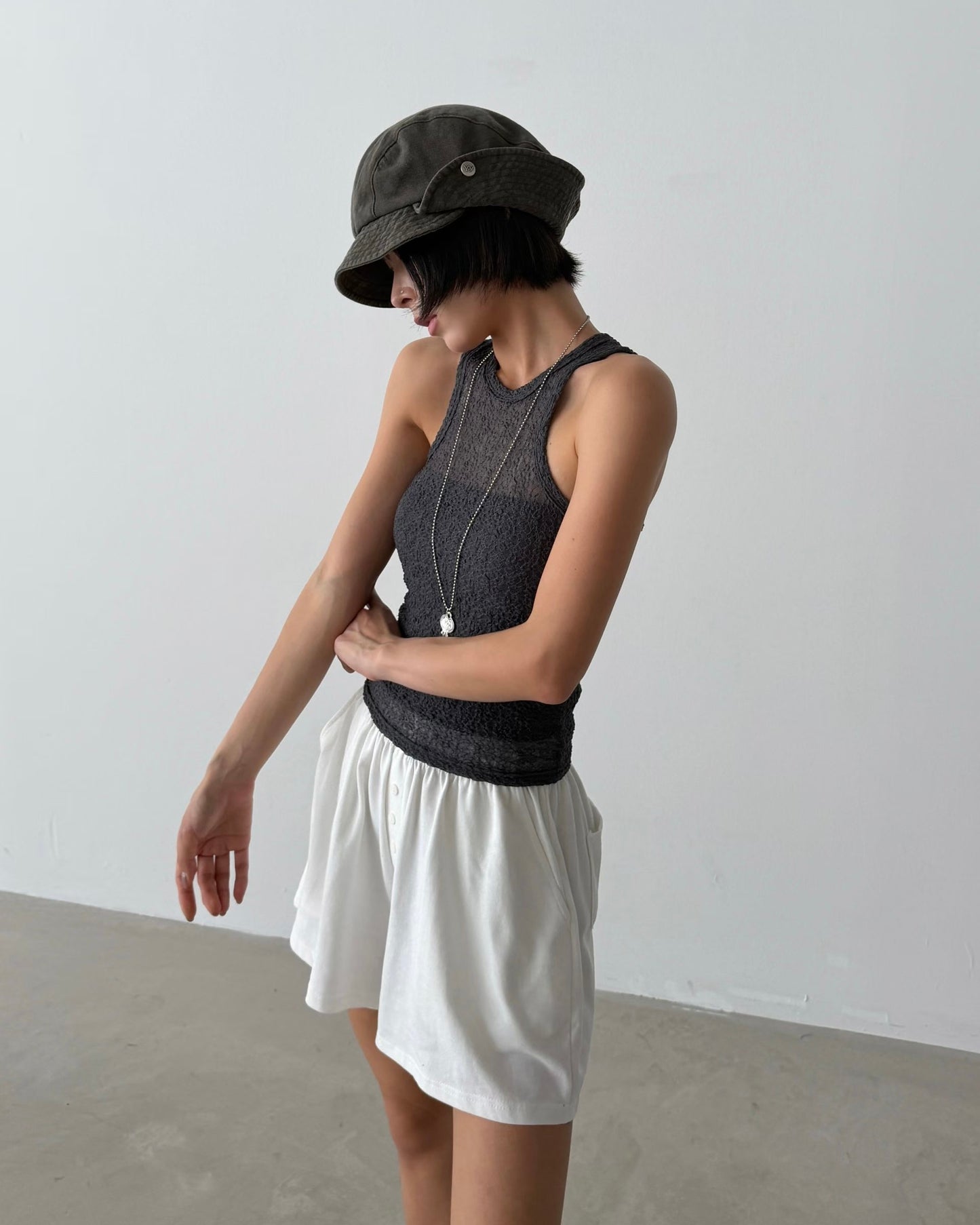 Sheer crystal tank