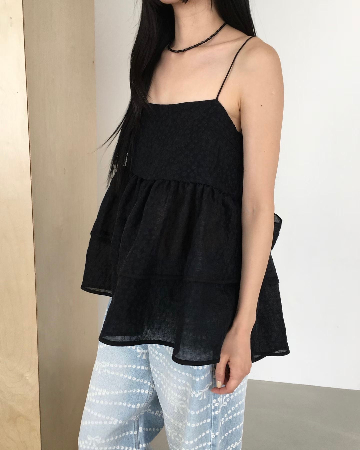 Double ribbon camisole