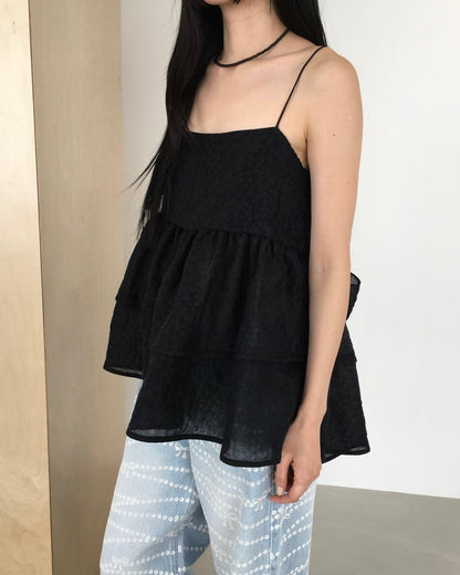 Double ribbon camisole