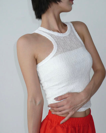 Sheer crystal tank