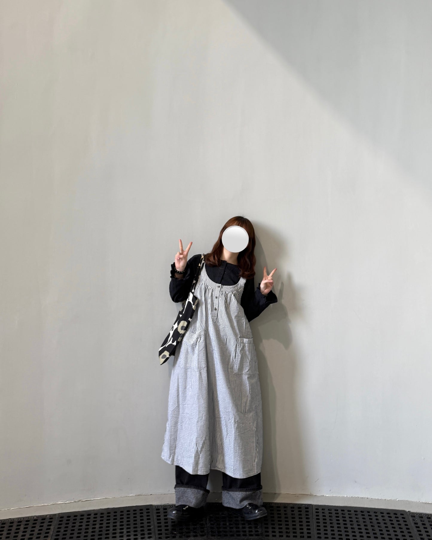 泡泡直間背帶裙𓇬◌۫