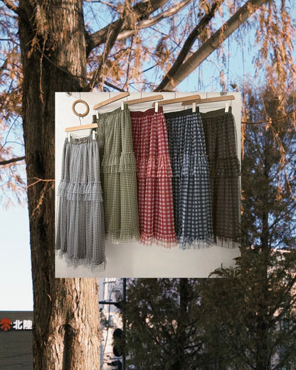 2way puzzle skirt(可正反兩穿）