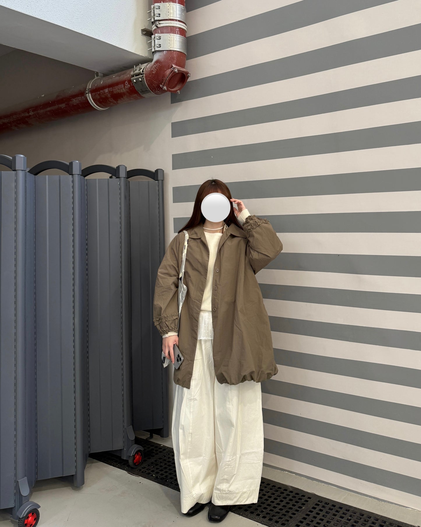 Ruffle balloon jacket