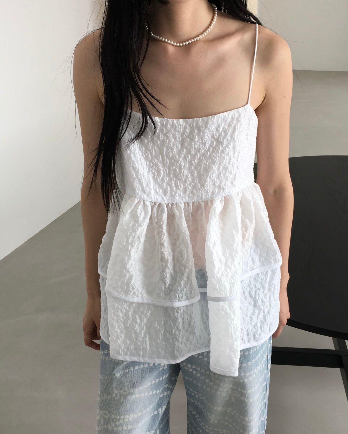 Double ribbon camisole