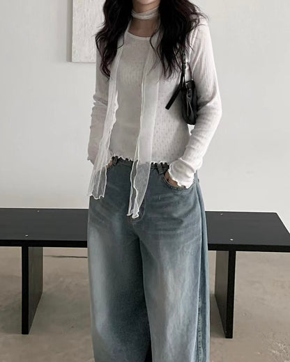 Polka dot scarf