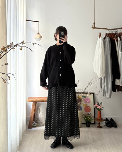 Tofu button cardigan