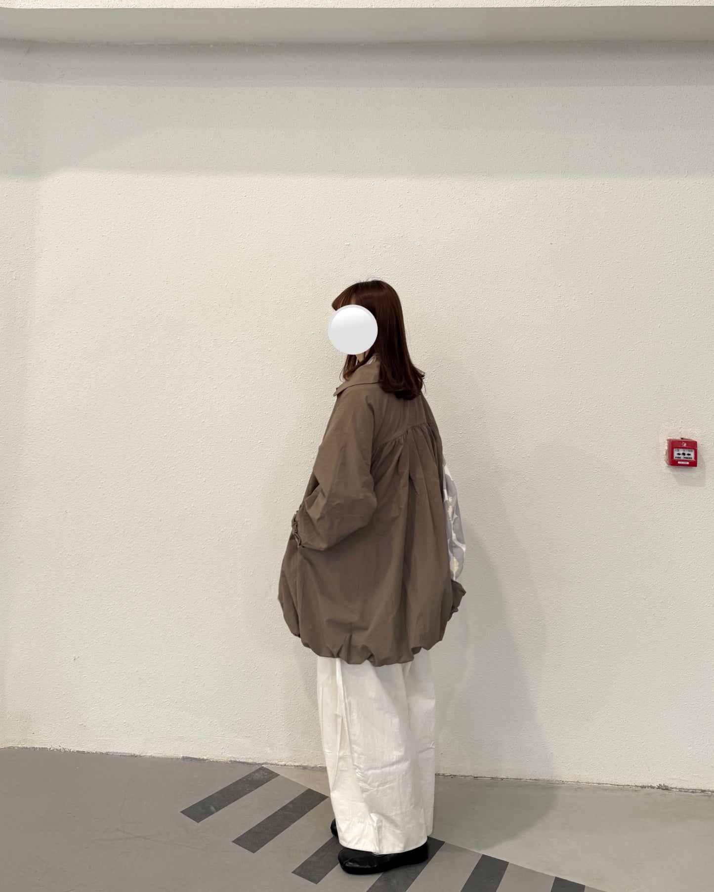 Ruffle balloon jacket