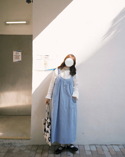 泡泡直間背帶裙𓇬◌۫