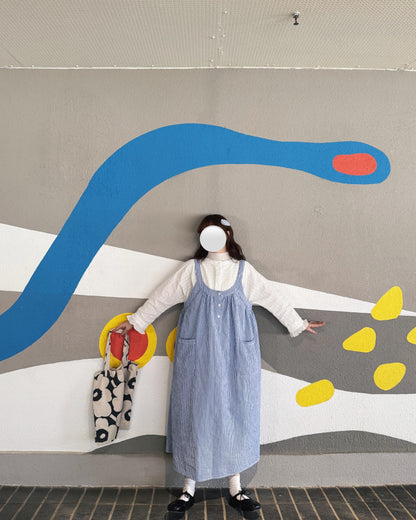 泡泡直間背帶裙𓇬◌۫