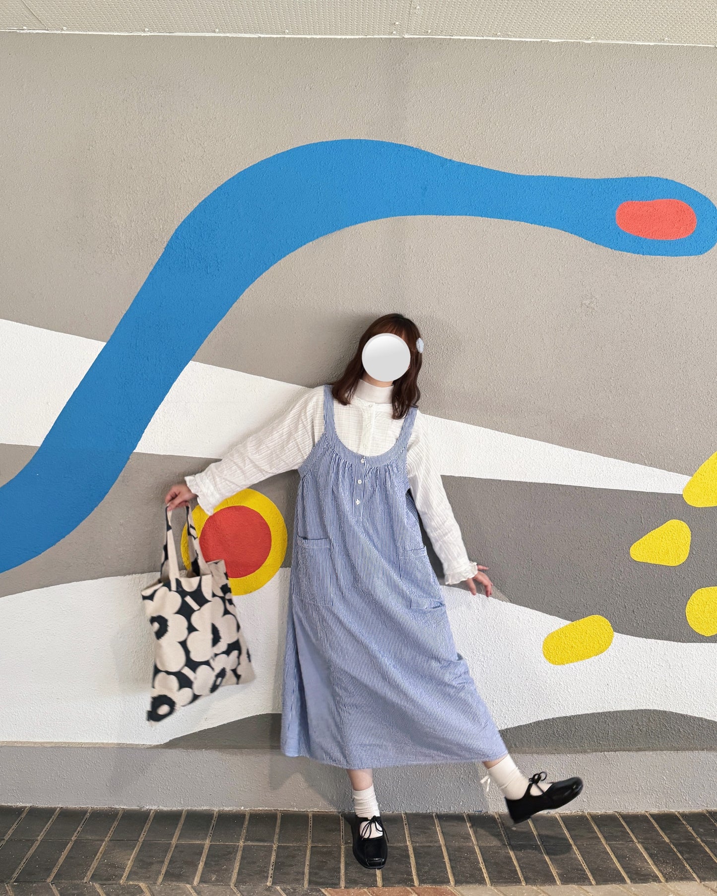 泡泡直間背帶裙𓇬◌۫