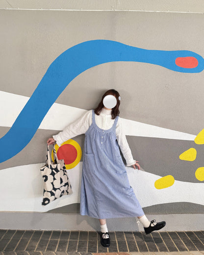 泡泡直間背帶裙𓇬◌۫