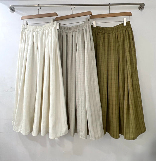 立體格仔暗紋半裙