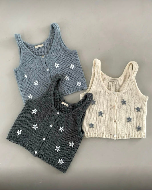 flower knitted vest ❀