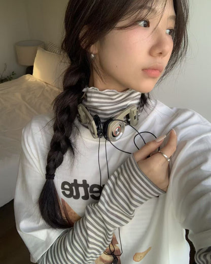 🍡softy stripe top