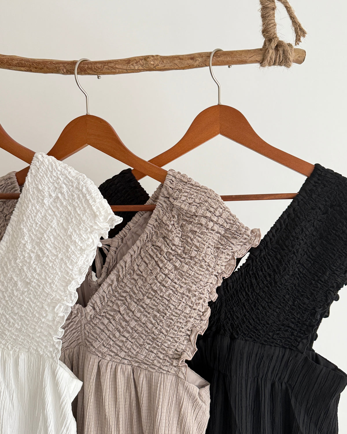 Mina shirring dress