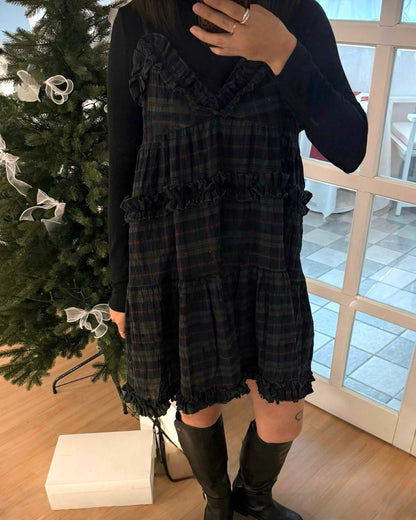 🎄Christmas ruffle dress