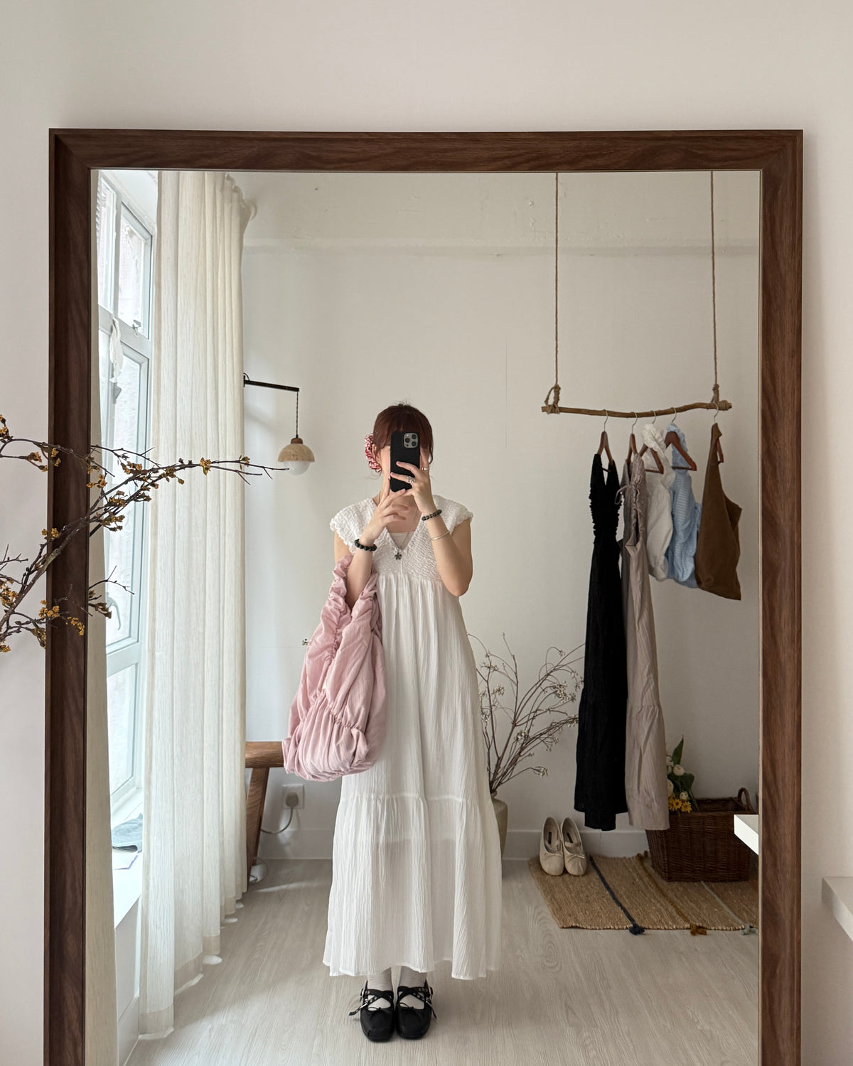 Mina shirring dress