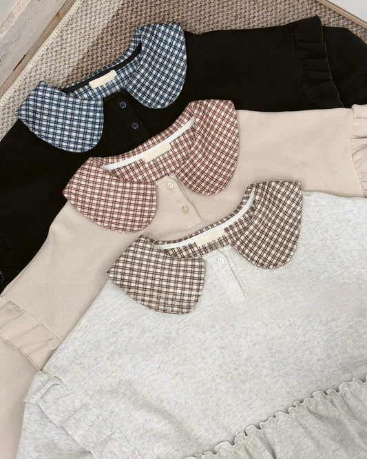 Dolly check sweatshirt🫜