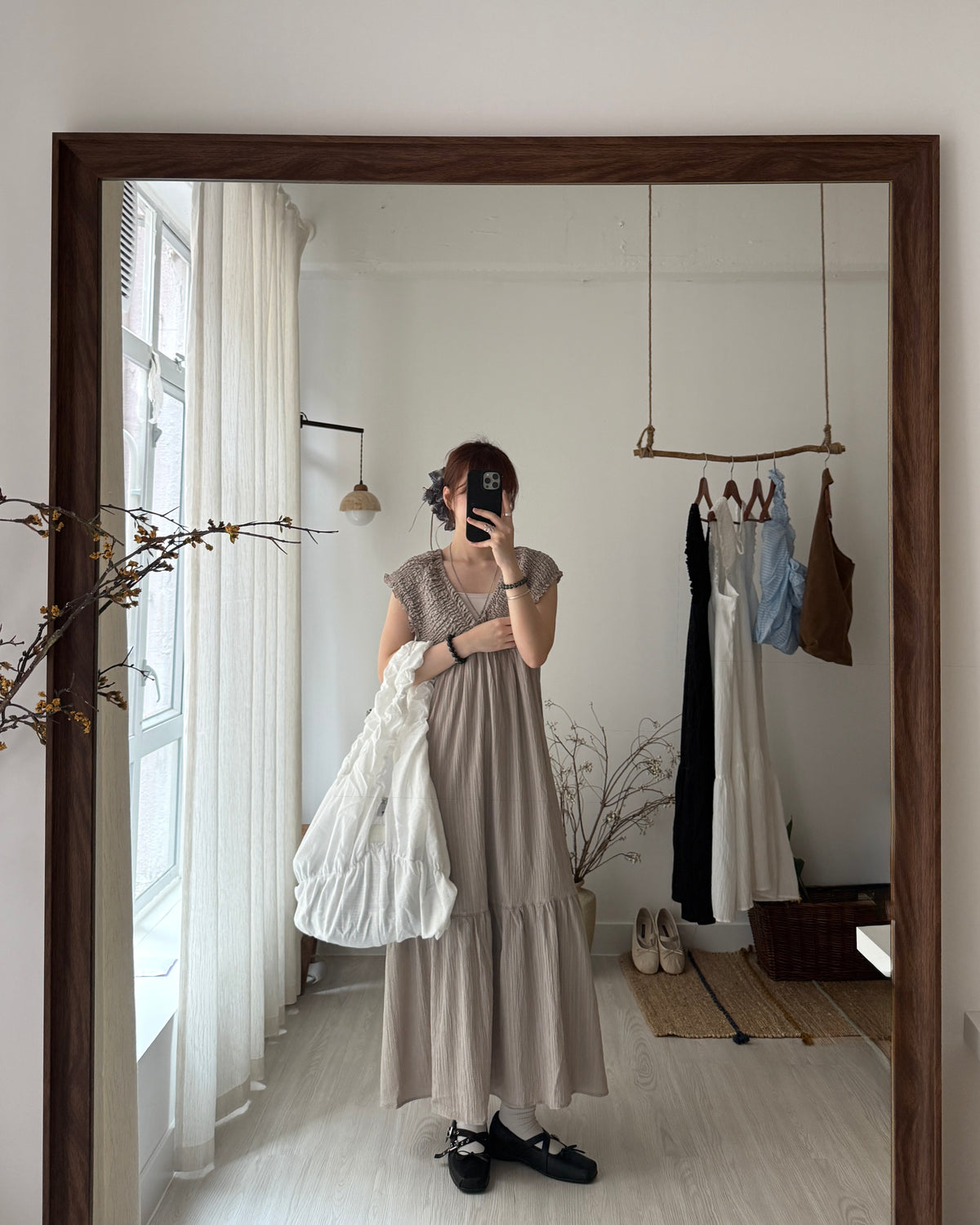 Mina shirring dress