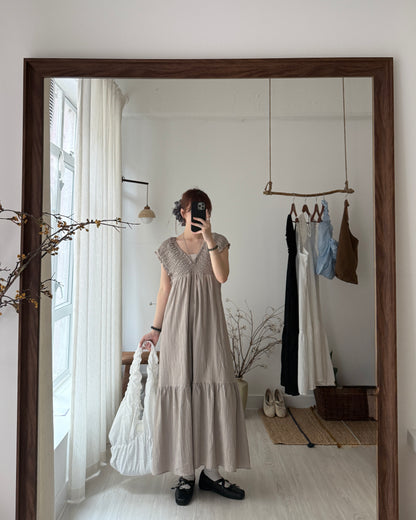 Mina shirring dress