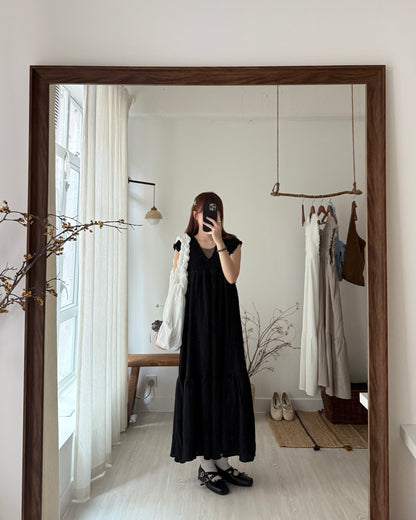 Mina shirring dress