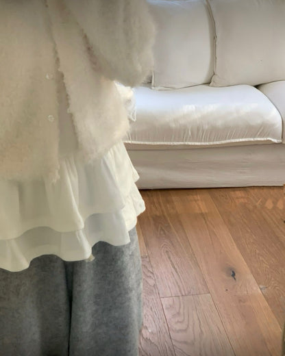 荷葉邊層疊打底