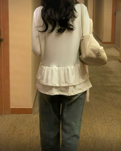 荷葉邊層疊打底