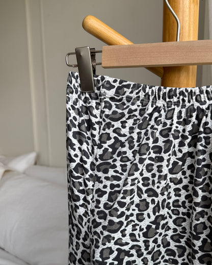 卷卷邊豹紋裙🐆