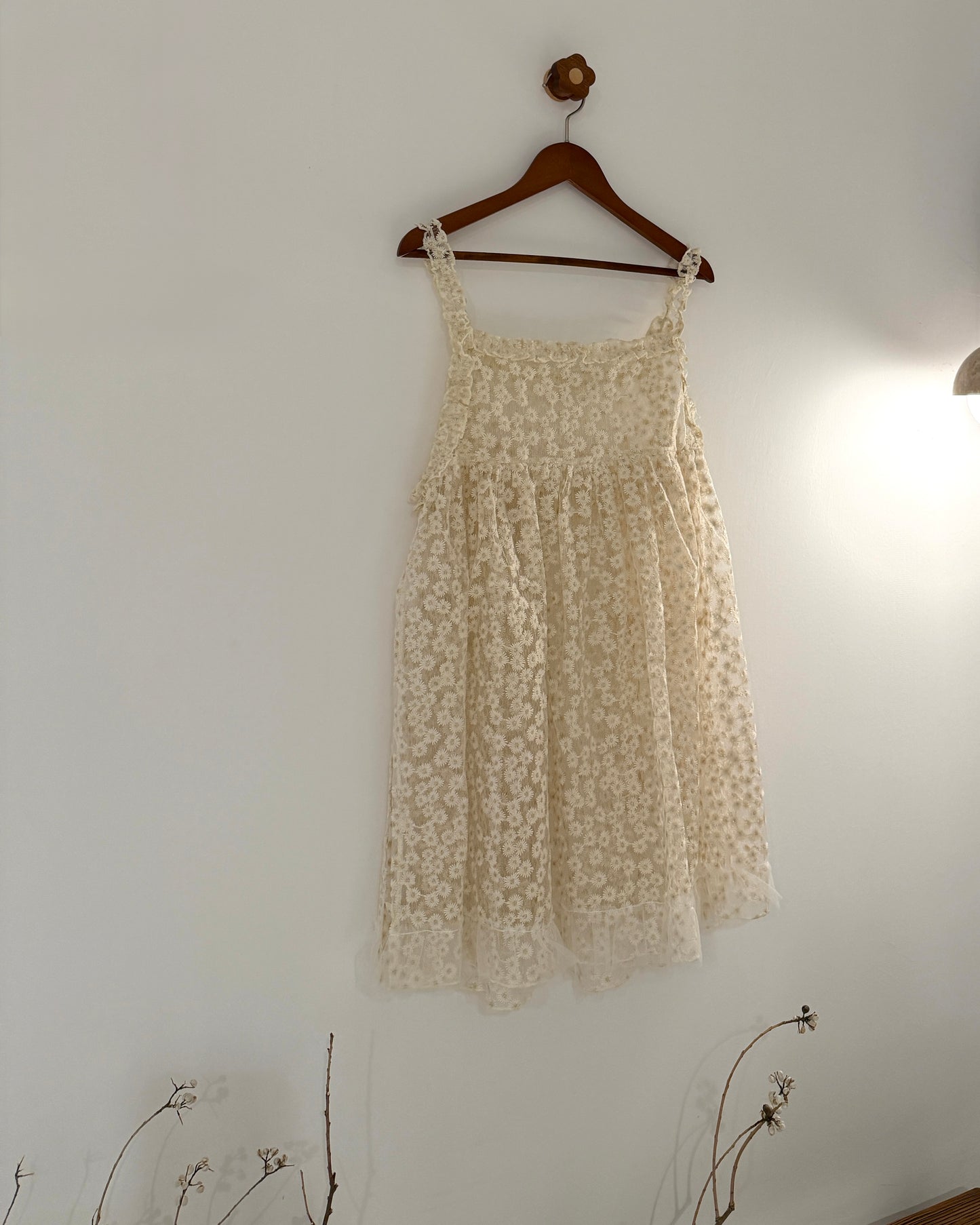 Daisy ruffle camisole(側有開衩)