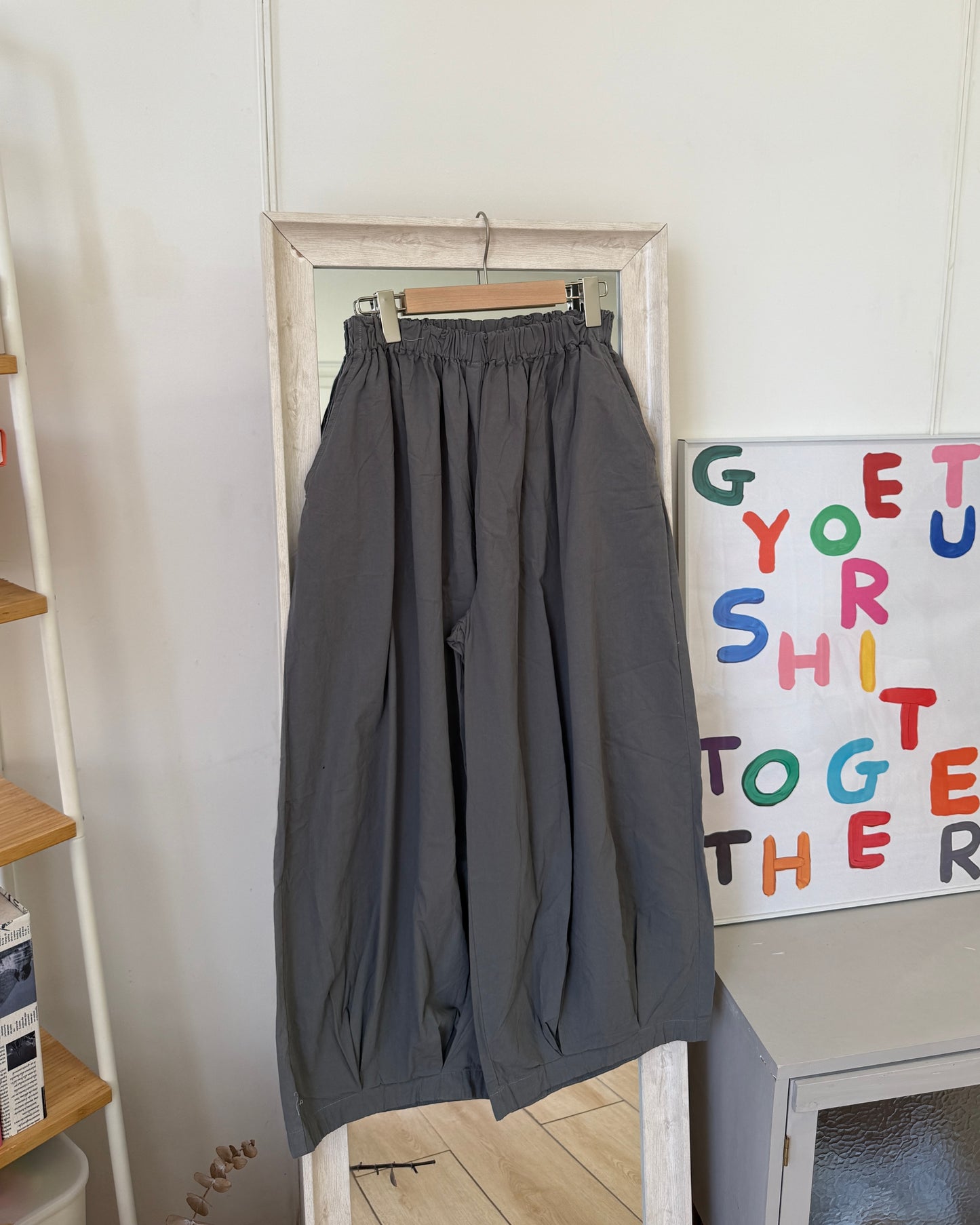 👷QQ工裝闊腿氣球褲